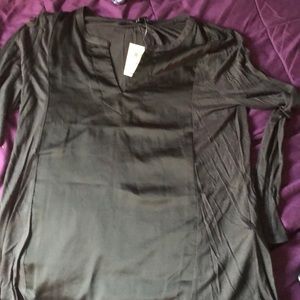 Black long sleeve top